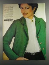 1982 Geiger Fashion Ad - Town and Country - £14.48 GBP