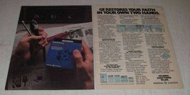 1982 Gerneral Electric Quick Fix System Ad - £14.60 GBP