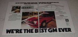 1982 GM General Motors Ad - Shaping Our Cars - $18.49