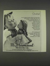 1982 Goebel M.I. Hummel Figurine Ad - Love Lives On - £14.78 GBP