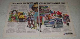 1982 Greyhound Bus Ad - Seven Wonders of World's Fair - £14.50 GBP