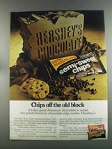 1982 Hershey's Chocolate Chips Ad - Chips Off Old Block - $18.49