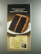 1982 Hershey's Cocoa Ad - Deep, Dark Chocolate Cake - $18.49