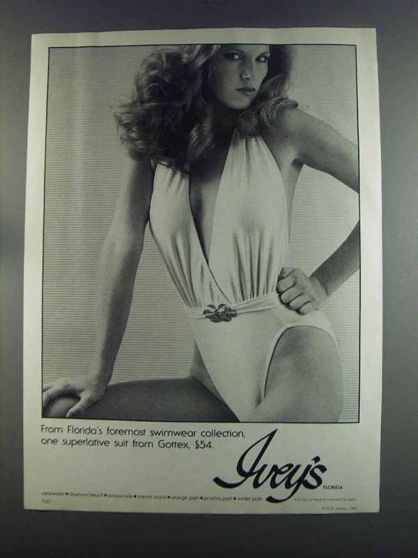 1982 Ivey's Gottex Swimsuit Ad - Florida's Foremost - $18.49