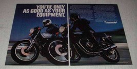 1982 Kawasaki 550 and 750 Motorcycles Ad - As Good - $18.49