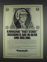 1982 Kawasaki Motorcycles Ad - Fast Start Discounts - $18.49