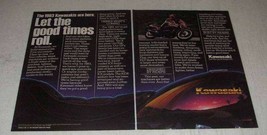 1982 Kawasaki Motorcycles Ad - Let the Good Times Roll - $18.49