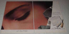 1982 L'Oreal French Formula Mascara Ad - Le Flutter - £14.48 GBP