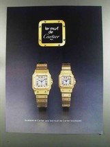 1982 les must de Cartier Watches Ad - £14.78 GBP
