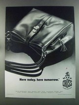 1982 Mark Cross Handbag Ad - Here Today, Here Tomorrow - £13.82 GBP