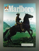1982 Marlboro Cigarettes Ad - Marlboro Man, Cowboy, Horse - £14.57 GBP
