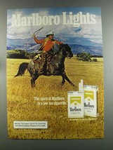 1982 Marlboro Lights Cigarettes Ad - £14.50 GBP