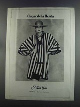 1982 Martha Oscar de la Renta Fashion Ad - £14.78 GBP