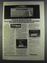 1982 Panasonic The Link Portable Computer Ad - $18.49