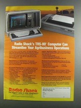 1982 Radio Shack TRS-80 III Computer &amp; Line Printer Ad - £14.74 GBP