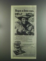 1982 Skoal Tobacco Ad - Walt Garrison - Rope a Free Can - £14.53 GBP