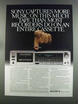1982 Sony TC-K 555 Cassette Deck Ad - Captures Music - £14.53 GBP