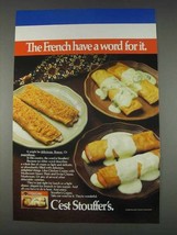 1982 Stouffer&#39;s Crepes Ad - The French Have a Word - £14.53 GBP