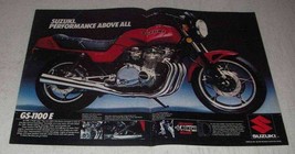 1982 Suzuki GS-1100E Motorcycle Ad - Performance - $18.49