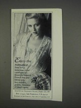 1982 Victoria's Secret Lingerie Ad - Enjoy the Romance - £14.56 GBP