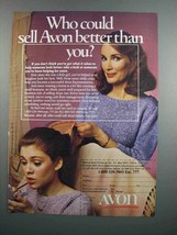 1983 Avon Cosmetics Ad - Who Could Sell Better - $18.49