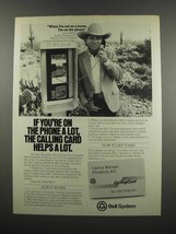 1983 Bell System Calling Card Ad - Larry Mahan - $18.49