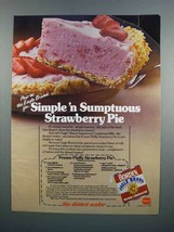 1983 Borden Eagle Condensed Milk Ad - Strawberry Pie - $18.49