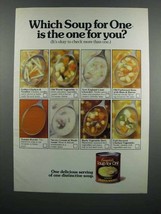 1983 Campbell's Soup for One Ad - Which Is The One - $18.49