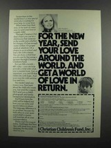 1983 Christian Children&#39;s Fund Ad - Sally Struthers - £14.54 GBP