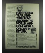 1983 Christian Children&#39;s Fund Ad - Sally Struthers - £14.55 GBP