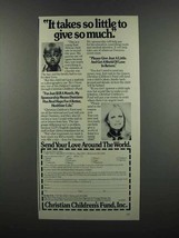 1983 Christian Children&#39;s Fund Ad - Sally Struthers - It Takes so little - £14.54 GBP