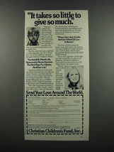 1983 Christian Children&#39;s Fund Ad - Sally Struthers - It Takes so little - £13.89 GBP