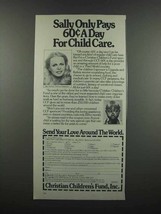 1983 Christian Children&#39;s Fund Ad - Sally Struthers - Child Care - £14.54 GBP