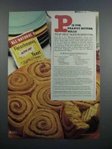 1983 Fleischmann's Active Dry Yeast Ad - Peanut Rolls - $18.49