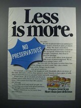 1983 Franco-American Spaghetti Ad Ad - Less is More - £14.48 GBP
