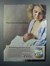 1983 Gerber Baby Food Ad - Better Than Breastfeeding? - £14.78 GBP