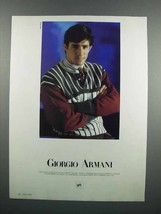 1983 Giorgio Armani Fashion Ad - $18.49