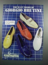 1983 Giorgio Brutini Shoes Ad - Many Moods - £14.78 GBP