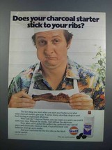 1983 Gulf Lite Charcoal Starter Ad - Stick to Your Ribs - £14.26 GBP