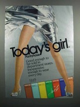 1983 Hanes Today&#39;s Girl Pantyhose Ad - $18.49