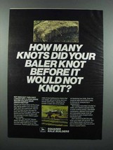 1983 John Deere Square Baler Ad - How Many Knots - £14.49 GBP