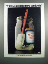 1983 Kraft Miracle Whip Ad - Please, Just One More - £14.65 GBP