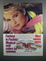 1983 Max Factor Cosmetics Ad - Fantasy in Pastels - $18.49