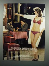 1983 Maidenform Sweet Nothings Bra and Bikini Ad - $18.49