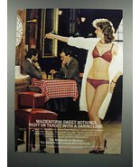 1983 Maidenform Sweet Nothings Bra and Bikini Ad - £14.78 GBP