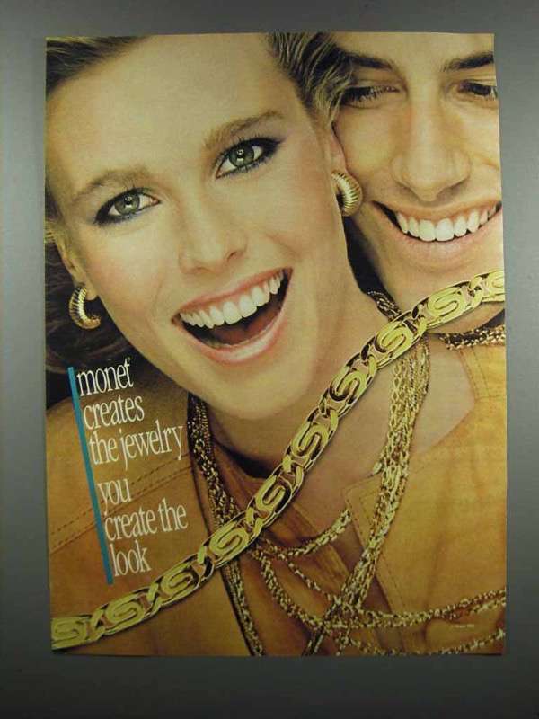 1983 Monet Jewelry Ad - You Create The Look - $18.49