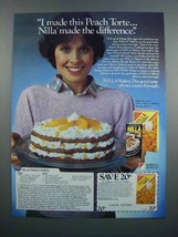 1983 Nabisco Nilla Wafers Ad - Peach Torte - $18.49