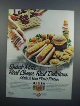 1983 Nabisco Snack Mate Cheese Ad - Real Cheese - £14.56 GBP