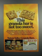 1983 Nature Valley Granola Bars Ad - Not Too Sweet - £14.61 GBP