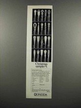 1983 Oneida Silverware Ad - Christmas Sampler - $18.49